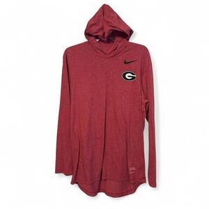 The Nike Tee Georgia Bulldogs Bulldawgs  Long sleeve pullover hoodie  Large